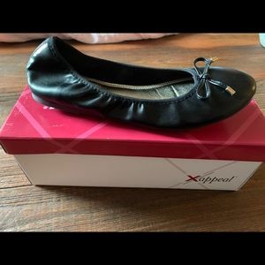 Brand new in box black Xappeal ballet-type flats